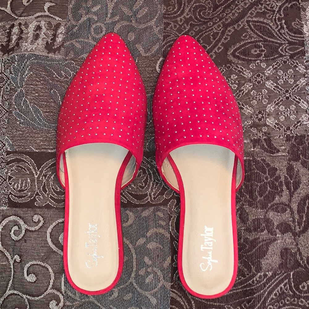 BRAND NEW 🌹red slip on shoes🌹